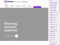 gamma.co.uk Webseite Vorschau