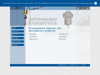 schmauder-kranservice.de Webseite Vorschau