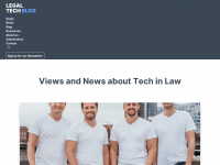 legal-tech.blog Webseite Vorschau