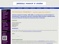 jwhistory.org Webseite Vorschau