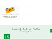 bio-care.ch Webseite Vorschau