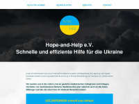 hope-and-help.de Webseite Vorschau