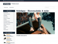 schuhpax.de Webseite Vorschau