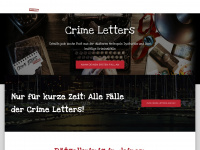 crime-letters.com Webseite Vorschau