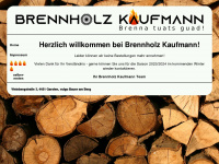 brennholz-kaufmann.at Webseite Vorschau