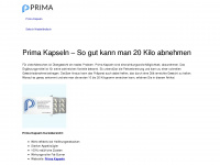 prima-kapseln.info Webseite Vorschau