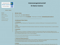 ig-swiss-camino.ch Webseite Vorschau