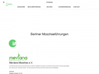 berliner-moscheen.de Webseite Vorschau