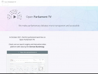 openparliament.tv Webseite Vorschau