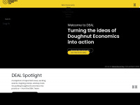 doughnuteconomics.org Webseite Vorschau