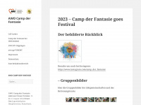 camp-der-fantasie.de Webseite Vorschau