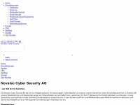 novatec-cybersecurity.com Webseite Vorschau