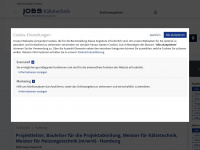 jobs-kaeltetechnik.de Webseite Vorschau