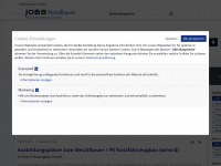 metallbauer-jobs.de Webseite Vorschau
