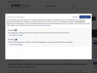 jobs-zusteller.de Webseite Vorschau