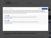 trockenbauer-sucht-arbeit.de Webseite Vorschau