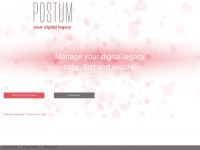 postum.app Webseite Vorschau