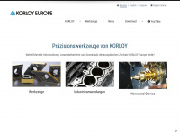korloyeurope.eu Webseite Vorschau