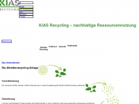 kias-recycling.at Webseite Vorschau