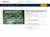 elektronikfertigung-riemer.de Webseite Vorschau