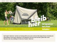 bleibhier.ch Webseite Vorschau