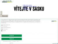 sasko-dovolena.cz Webseite Vorschau