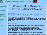 briefmarkenverein-wiesloch.de Webseite Vorschau