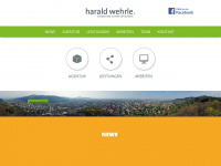 harald-wehrle.de Webseite Vorschau