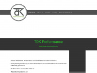 tdk-performance.at Webseite Vorschau