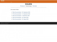 wauen.de Webseite Vorschau