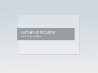 anthea-records.de Webseite Vorschau