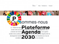 plateformeagenda2030.ch Webseite Vorschau