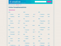vorwahl.net Webseite Vorschau