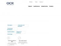 ocr.org.uk Webseite Vorschau