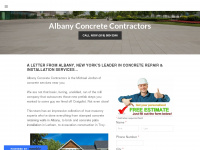 albanyconcretecontractors.com Webseite Vorschau