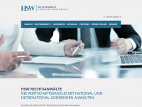 hsw.law Webseite Vorschau