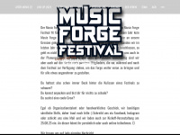 musicforgefestival.de Webseite Vorschau