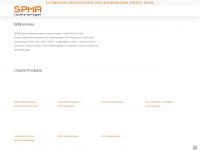 spma-lackieranlagen.de Webseite Vorschau