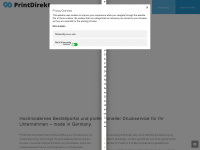 print-direkt.com Webseite Vorschau