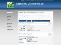 wuppertal-verzeichnis.de Webseite Vorschau