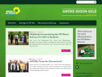 gruene-rhein-selz.de Webseite Vorschau