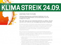 klimastreik-idstein.de Webseite Vorschau