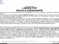 labore-fuer-digitale-szenografie.de Webseite Vorschau