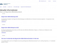 bayerischer-bibliotheksverband.de Webseite Vorschau