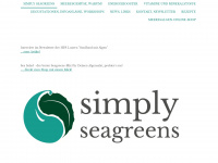 simplyseagreens.ch Webseite Vorschau