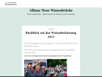 allianzneuewaisenbruecke.de Webseite Vorschau