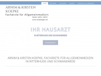 hausarzt-ritterhude-schwanewede.de Webseite Vorschau