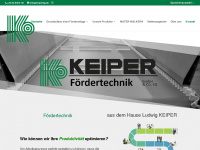 keiper-foerdertechnik.de Webseite Vorschau