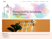 demokratie-cottbus.de Webseite Vorschau