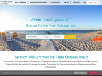 balu-ostseeurlaub.de Webseite Vorschau